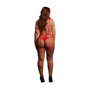 Stupid Cupid - Heart Harness - Queen Size - Red