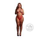 Stupid Cupid - Heart Open Set - Queen Size - Red