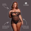 Olympia - Babydoll - Queen Size - Black