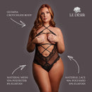 Olympia - Crotchless Body - Queen Size - Black