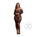 Matilda - Lace Mini Dress - Queen Size - Black