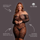Matilda - Lace Mini Dress - Queen Size - Black