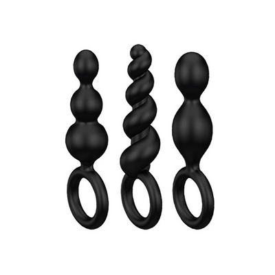 Booty Call - Butt Plug Set 3 Pcs - Black