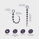 Perles Anales de Base - Chaîne de 10 Perles - Noir