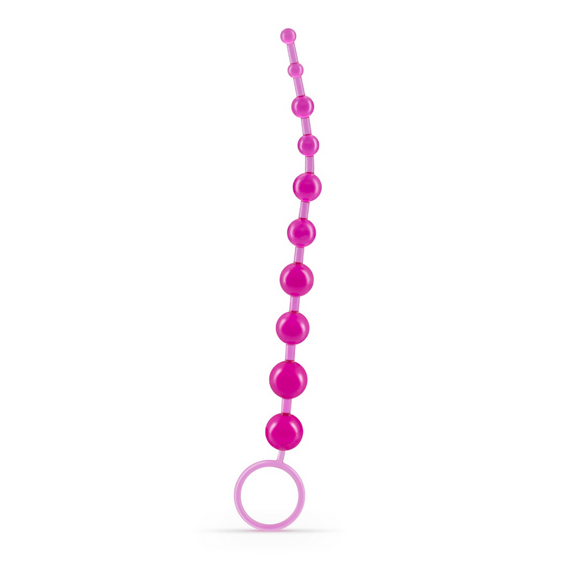 Perles Anales de Base - Chaîne de 10 Perles - Rose