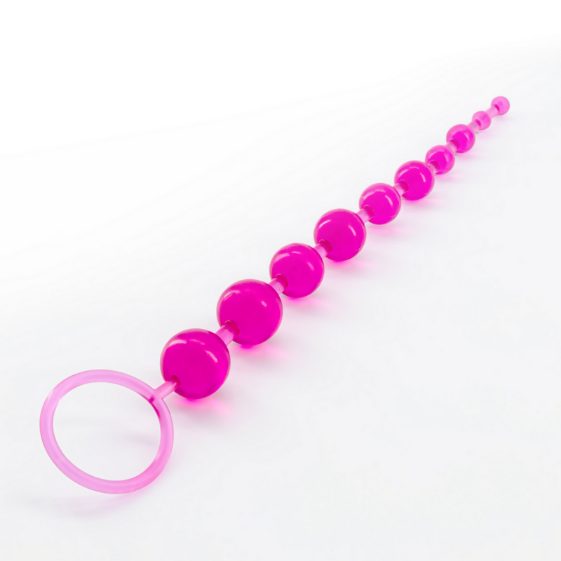 Perles Anales de Base - Chaîne de 10 Perles - Rose
