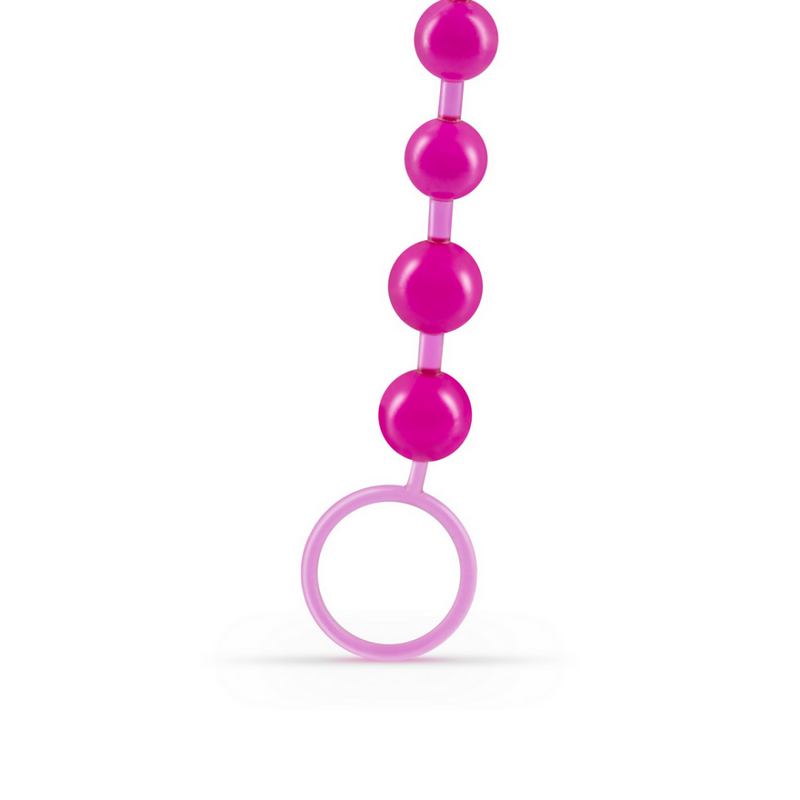 Perles Anales de Base - Chaîne de 10 Perles - Rose