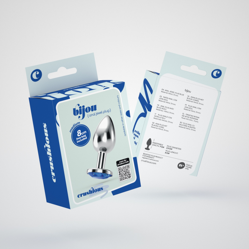 Bijou - Plug Anal Bijou - Moyen - Bleu