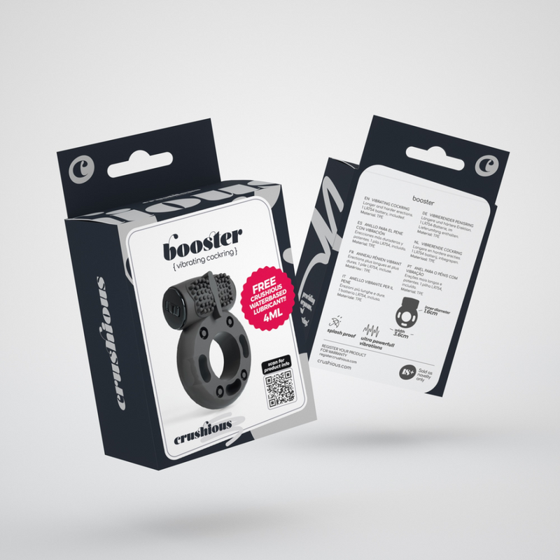 Booster - Cockring avec Bullet Vibrant - Noir