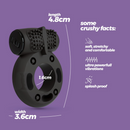 Booster - Cockring avec Bullet Vibrant - Noir