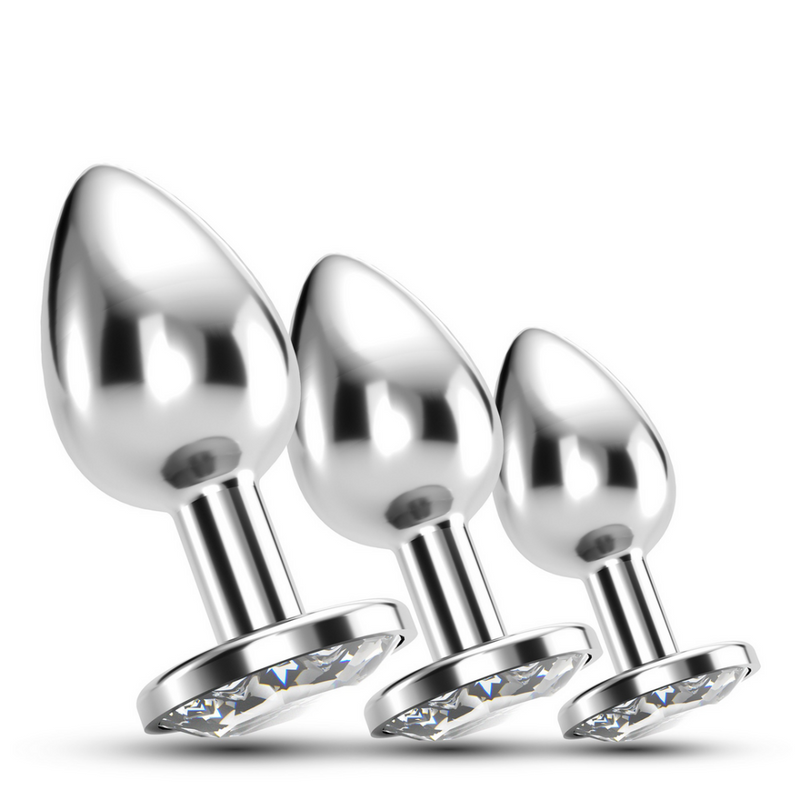 Bijou - Trio de plugs en bijou - 3 plugs transparents