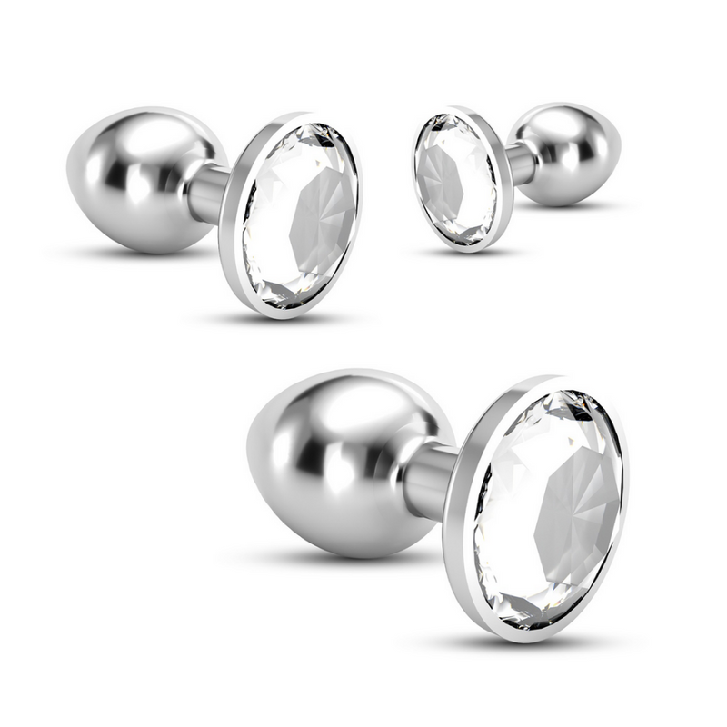 Bijou - Trio de plugs en bijou - 3 plugs transparents
