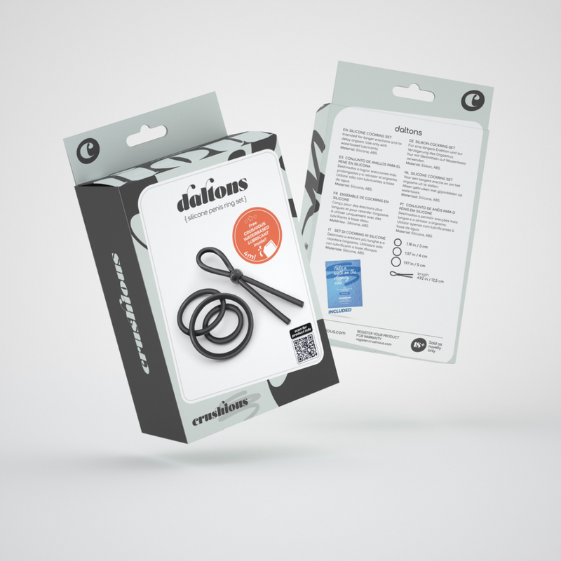 Daltons - Ensemble de Cockrings en Silicone - Noir