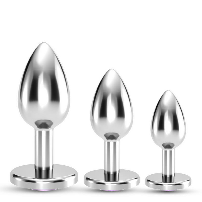Bijou - Trio de Plug Anal Humide - 3 Bijoux - Rose
