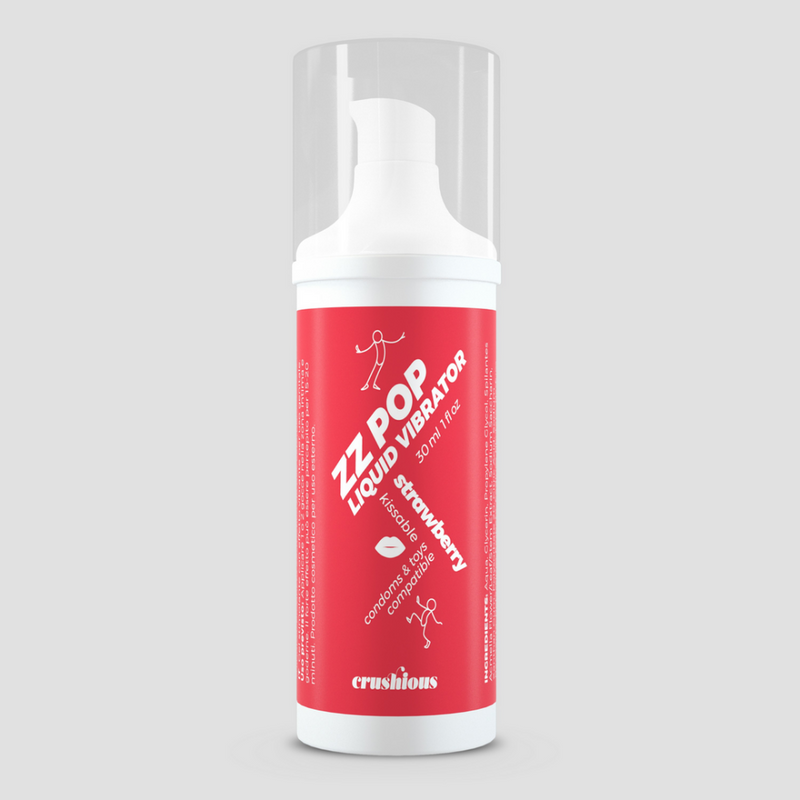 ZZ Pop - Vibrateur Liquide Baisable - Fraise - 1 fl oz / 30 ml