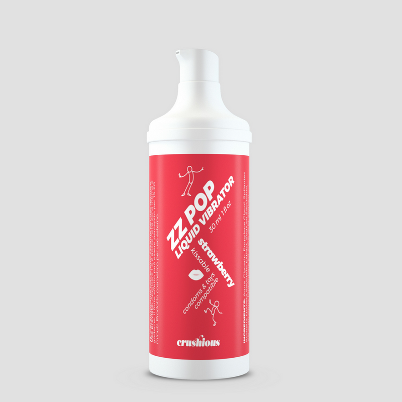 ZZ Pop - Vibrateur Liquide Baisable - Fraise - 1 fl oz / 30 ml