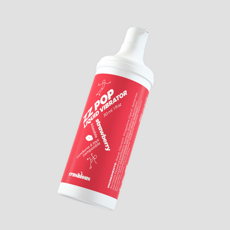 ZZ Pop - Vibrateur Liquide Baisable - Fraise - 1 fl oz / 30 ml