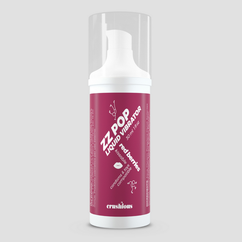 ZZ Pop - Vibrateur Liquide Baisable - Baies Rouges - 1 fl oz / 30 ml