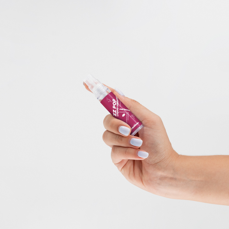 ZZ Pop - Vibreur Liquide Baisable - Baies Rouges - 0,3 fl oz / 10 ml