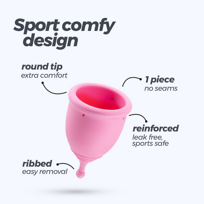 Minerva - Coupe Menstruelle avec Poche - XS - Rose