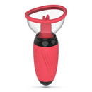 Scarlet - Pompe à vulve vibrante et à succion - Rouge
