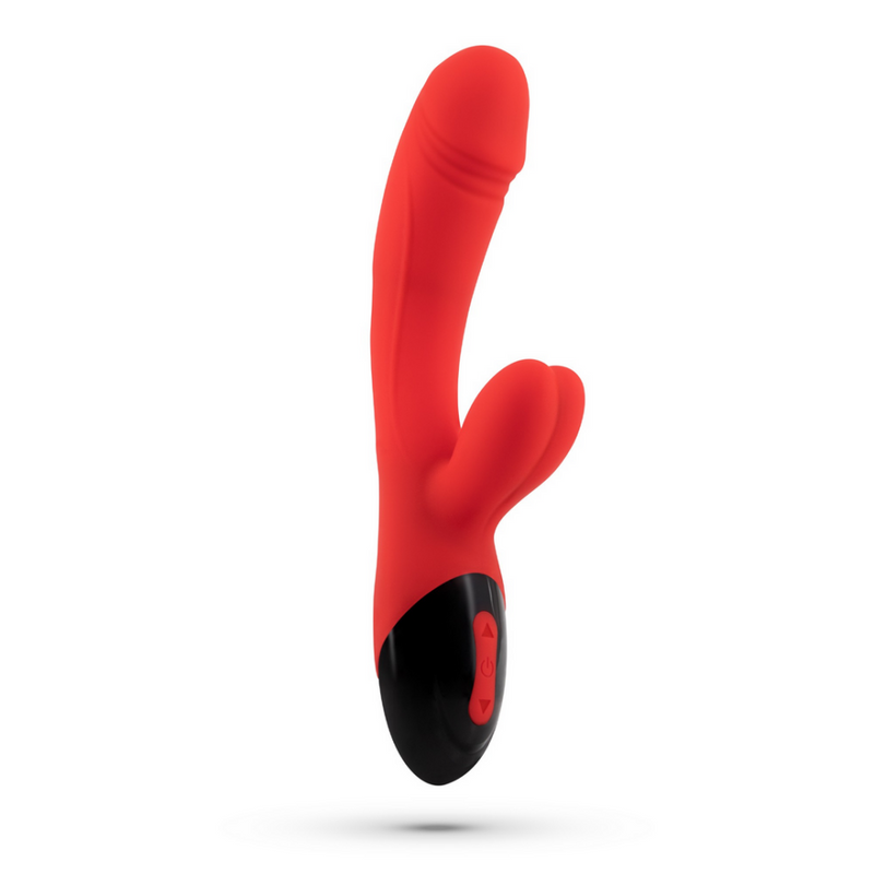 Dare Dong - Vibromasseur Lapin Rechargeable - Rouge