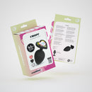 Cuore - Plug Anal avec Quatre Bijoux Interchangeables - Grand - Noir