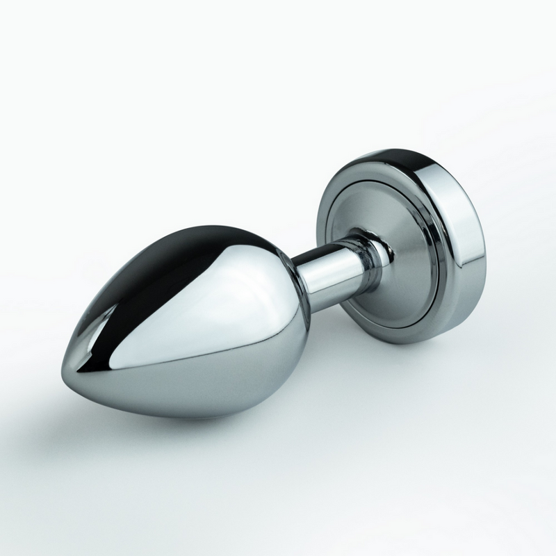 Borealis - Plug Anal Métallique avec LED RGB - Petit - Argent