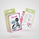 Borealis - Plug Anal Métallique avec LED RGB - Moyen - Argent