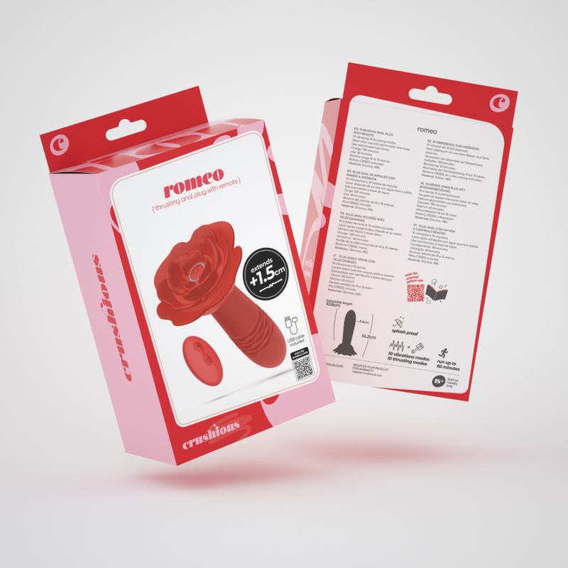 Romeo - Plug Anal Vibrant avec Télécommande - Rouge