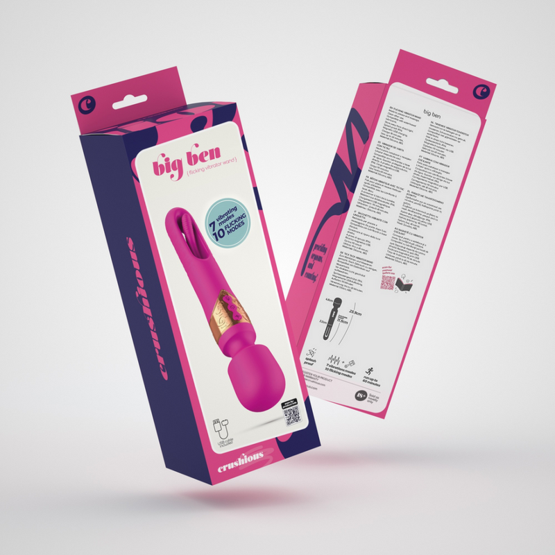 Big Ben - Stimulateur à double tête avec fonction de vibration - Rose