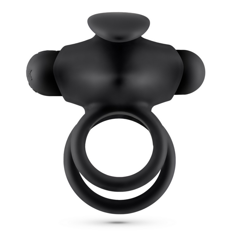 Thumper - Cockring Vibrant Double avec Télécommande - Noir