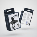 Wonka - Cockring avec Bullet Vibrant Rechargeable - Noir