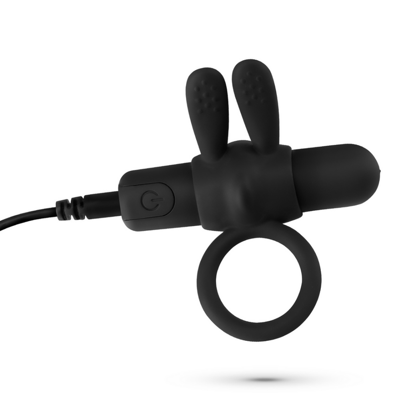 Wonka - Cockring avec Bullet Vibrant Rechargeable - Noir