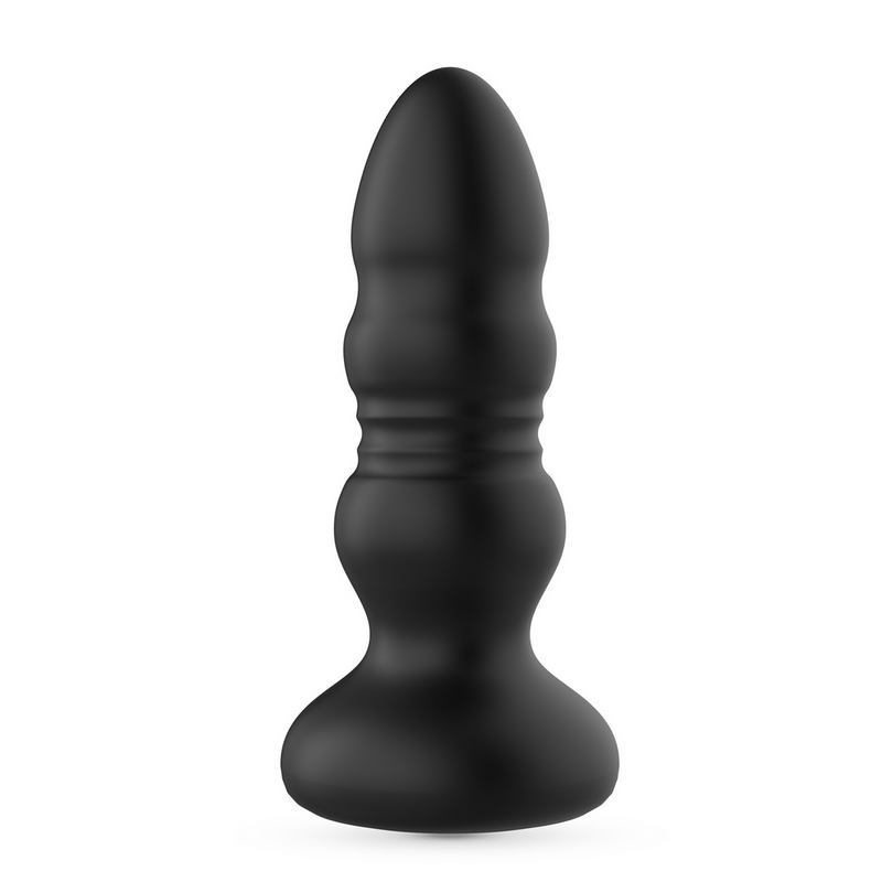Australis - Plug Anal Vibrant et Pénétrant avec LED RGB et Télécommande - Noir