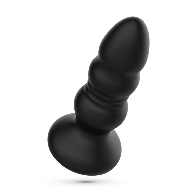 Australis - Plug Anal Vibrant et Pénétrant avec LED RGB et Télécommande - Noir