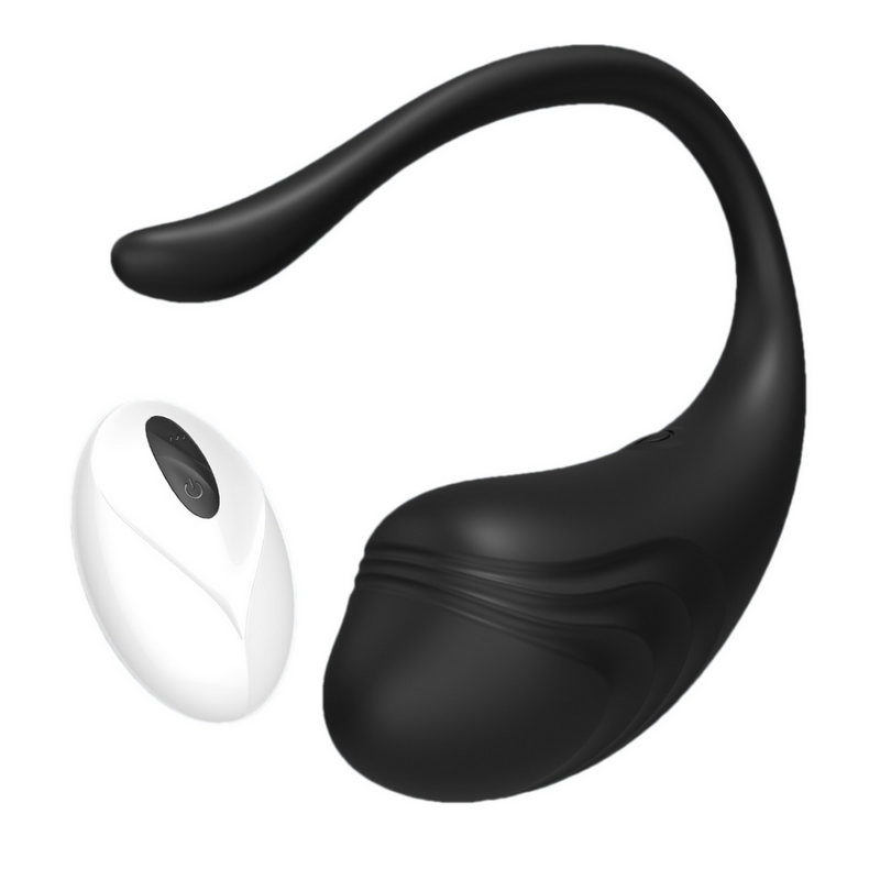 Tamago - Œuf vibrant rechargeable avec télécommande - Noir