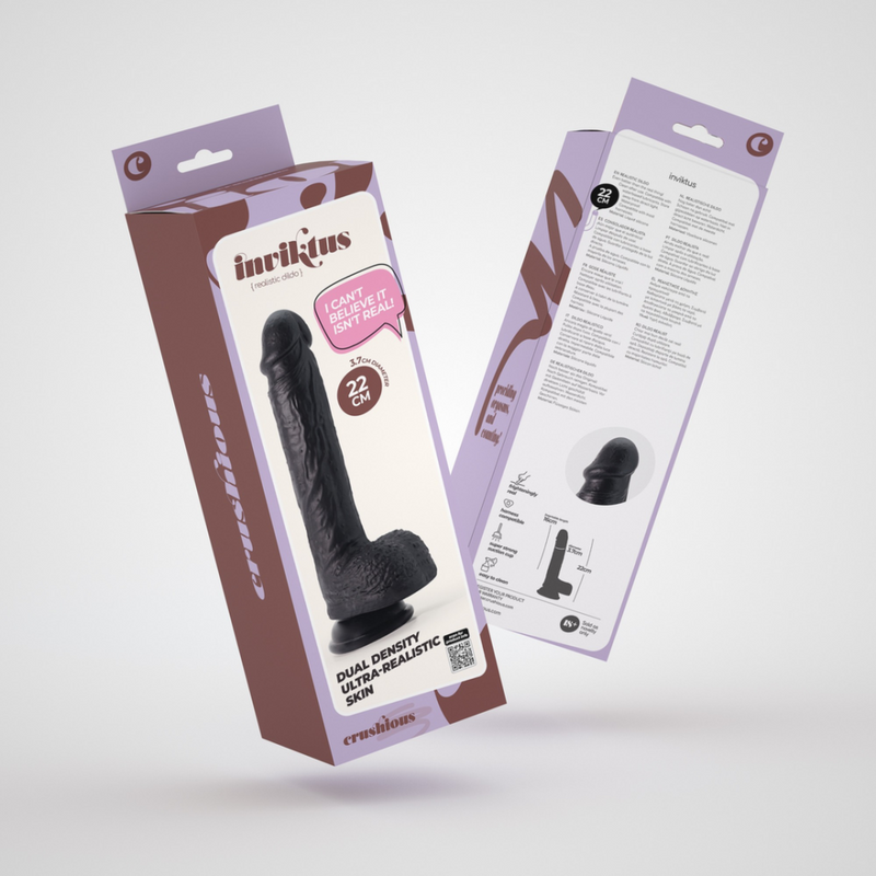 Inviktus - Dildo en silicone liquide - 8 / 22 cm - Noir