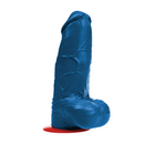 Freyr XL - Dildo réaliste avec testicules - 8,3 / 21 cm - Bleu