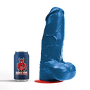Freyr XL - Dildo réaliste avec testicules - 8,3 / 21 cm - Bleu
