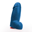Dagr L - Dildo Réaliste Épais avec Boules - 6,7 / 17 cm - Bleu