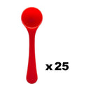Paquet de 25 cuillères rouges - Dosage de 0,21 oz / 6 gr