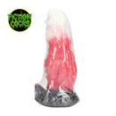 Space Night Fiend - Dildo en silicone - Rouge/Blanc