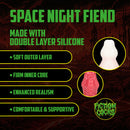 Space Night Fiend - Dildo en silicone - Rouge/Blanc