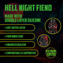 Hell Night Fiend - Dildo en silicone - Rouge/Noir
