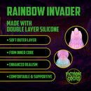 Rainbow Invader - Dildo en silicone - Arc-en-ciel