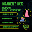Kraken's Lick - Dildo en silicone - Bleu/Rouge