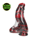 Dark Lycan Spawn - Dildo en silicone - Rouge/Noir