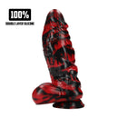 Demon Master - Dildo en silicone - Rouge/Noir
