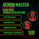 Demon Master - Dildo en silicone - Rouge/Noir